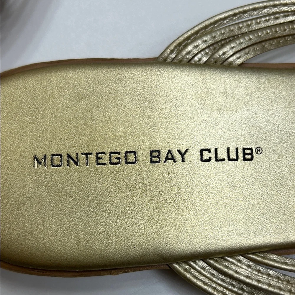 Montego Bay Club Metallic Gold Sandals
